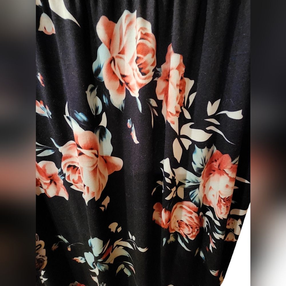Bluetime Women's 3/4 Sleeve Floral Print Dress Size 3XL - Picture 7 of 7